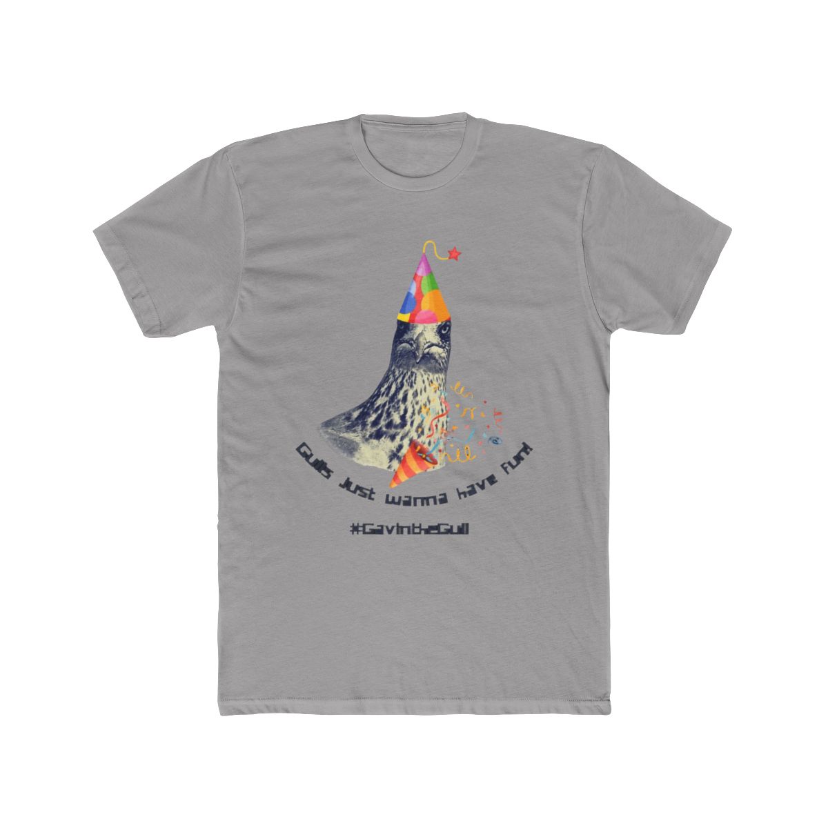 Gavin the Gull - Gulls just wanna have fun! Party Gull T Shirt | Gavin Adcock - Official t-shirts merchandise