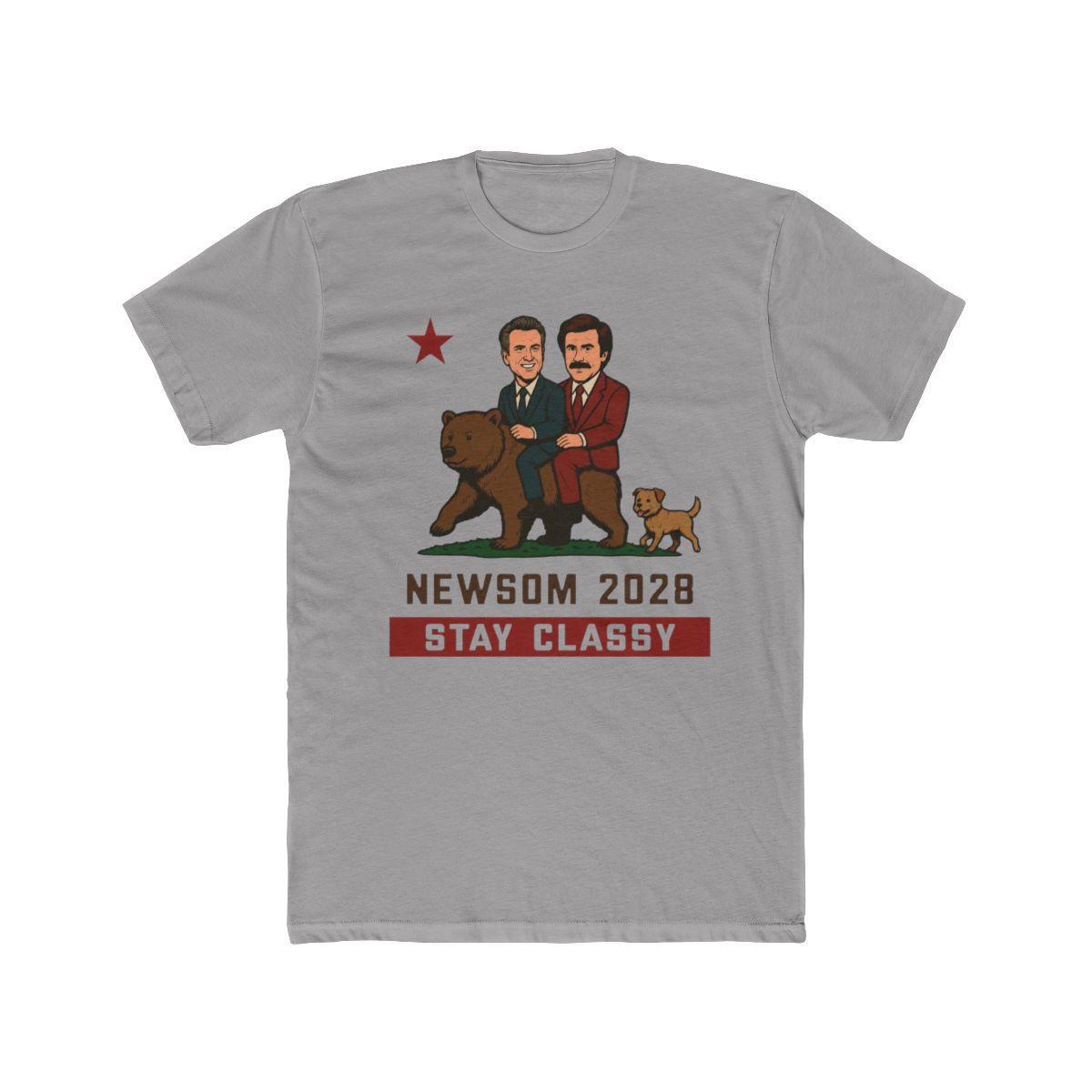 Gavin Newsom 2028 Election California Flag T Shirt | Gavin Adcock - Official t-shirts merchandise