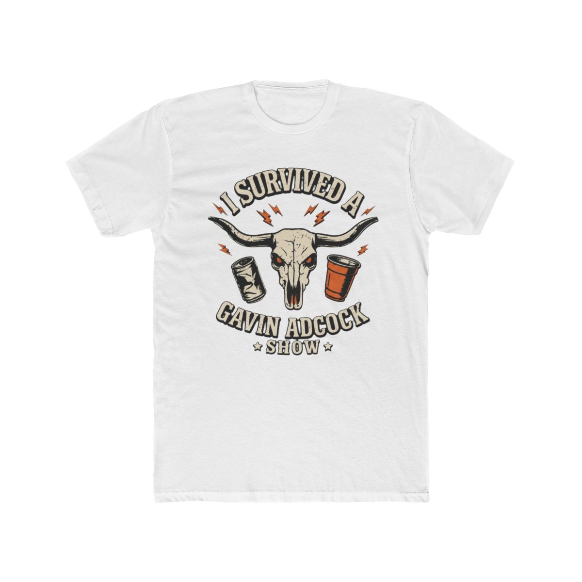 I Survived A Gavin Adcock Show Coozie - Official Creator merchandise