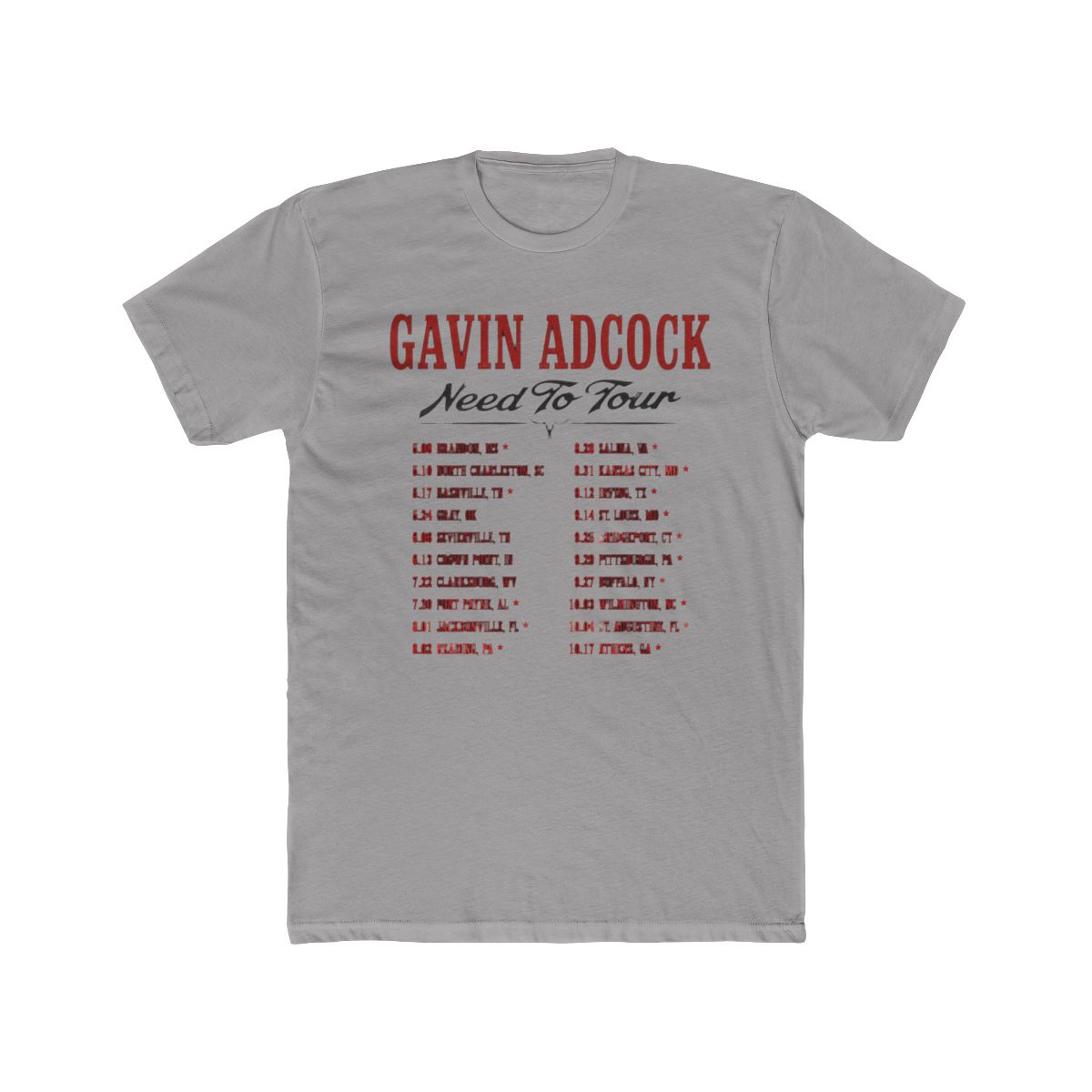 Gavin Adcock Need to Tour 2025 Merch T-Shirts Short Sleeve Tops Cosplay Women Men Fashion Streetwear Tee, Black, Small: Amazon.ca: Clothing, Shoes & Accessories - Official t-shirts merchandise