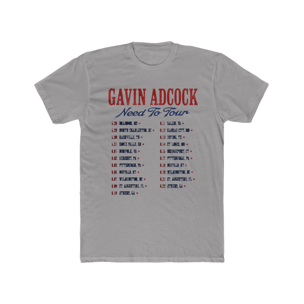 Gavin Adcock Need to Tour 2025 Merch Vintage Wash T-Shirts Cosplay Fashion Cotton Short Sleeve Tee, Style 4, 4X-Large : Amazon.ca: Clothing, Shoes & Accessories - Official t-shirts merchandise